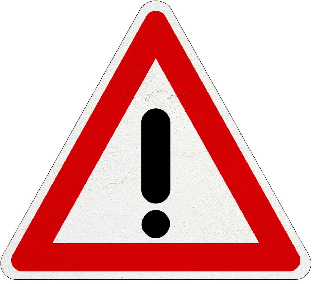 Let op gevaar bord - J37 | Sign Again materiaal | 30 cm