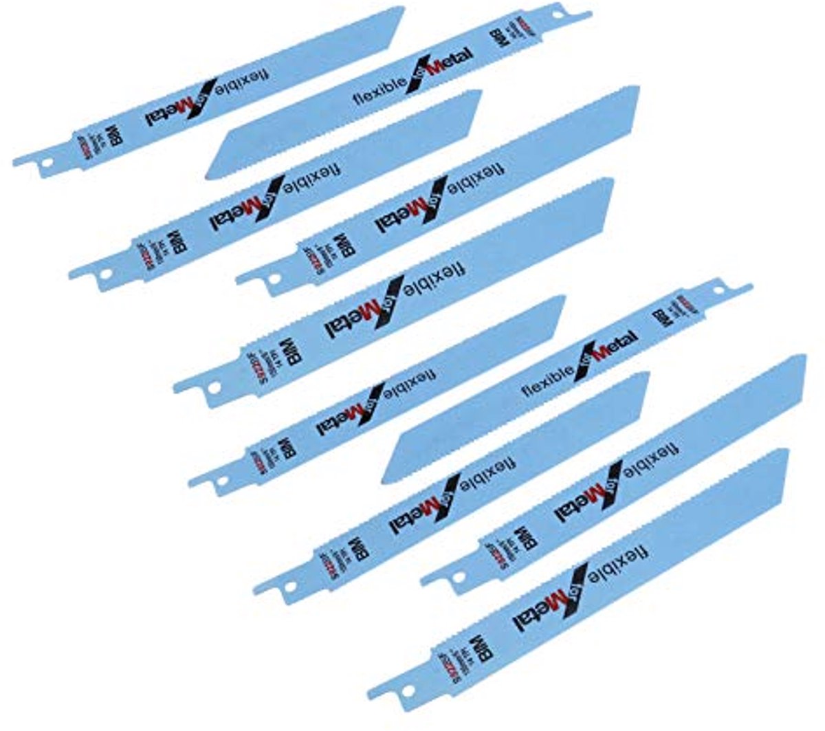 Reciprozaagbladen Flexibele Zagen S922BF Vervanging Metalen Snijbladen Tool Kit 150mm Pack van 10