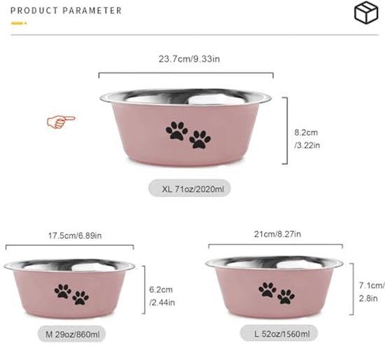 S'well Roestvrijstalen Hondenbak – 940 Ml, Antislip, Vaatwasbestendig, BPA-vrij, Voor Middelgrote Tot Grote Honden