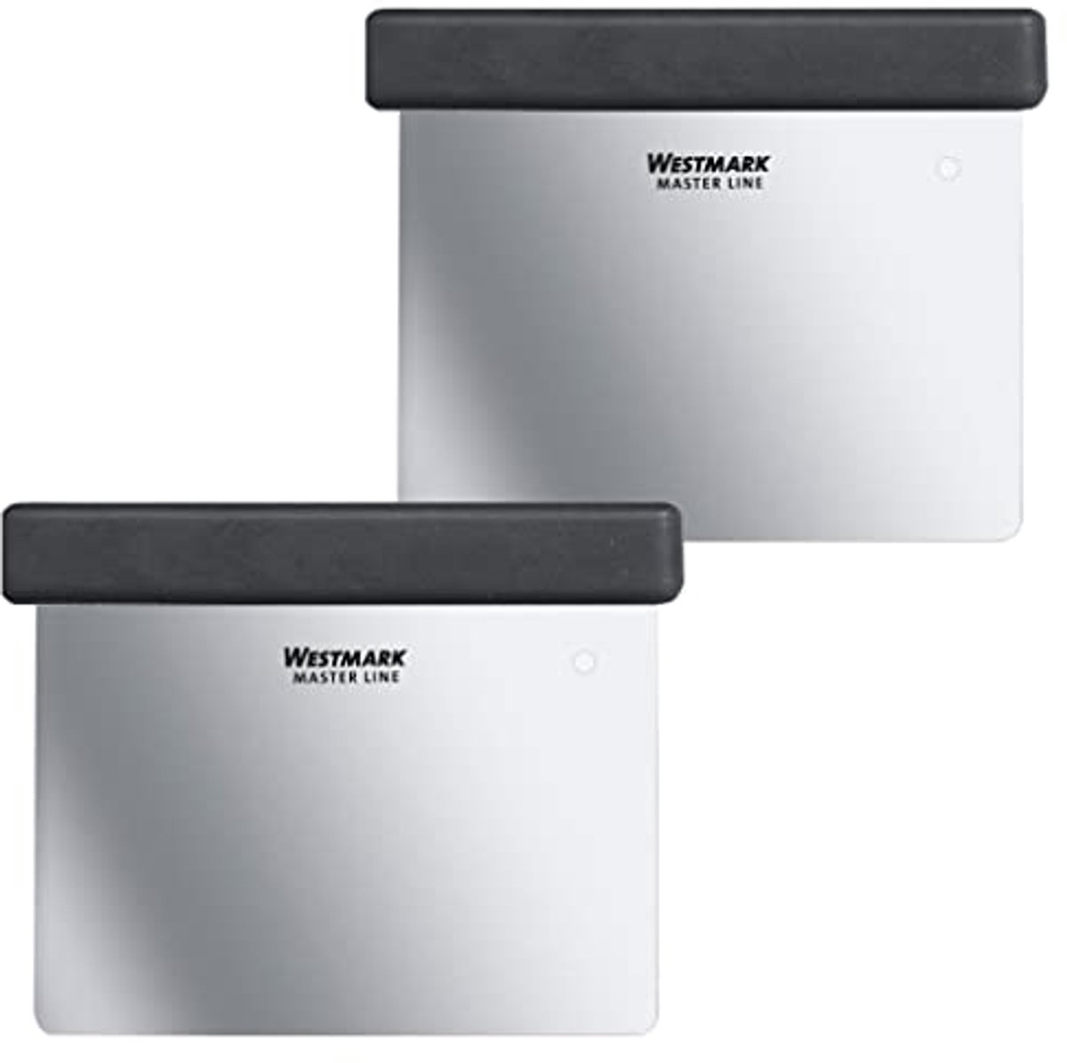 Professionele deegschraper/spatel 8 x 12 cm - Roestvrij staal, ergonomisch en vaatwasmachinebestendig
