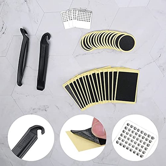 Fietspatch voor het repareren van lekke banden - Zelfklevende, lijmvrije patches voor race-, MTB- en woon-werkfietsen — afbeelding 5