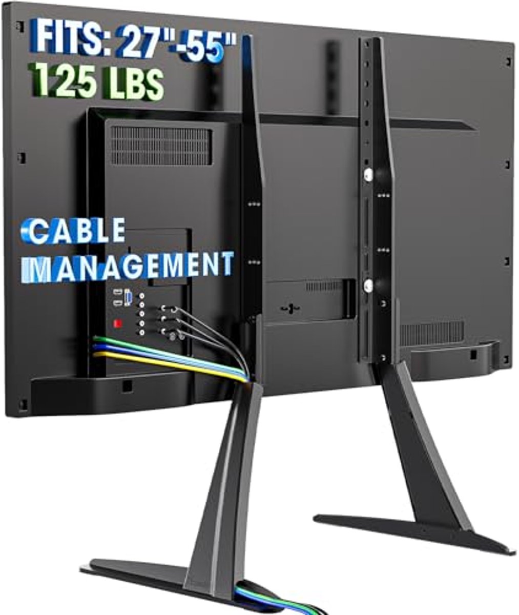 Verstelbare TV-standaard met Kabelmanagement voor 27-55 inch TV's