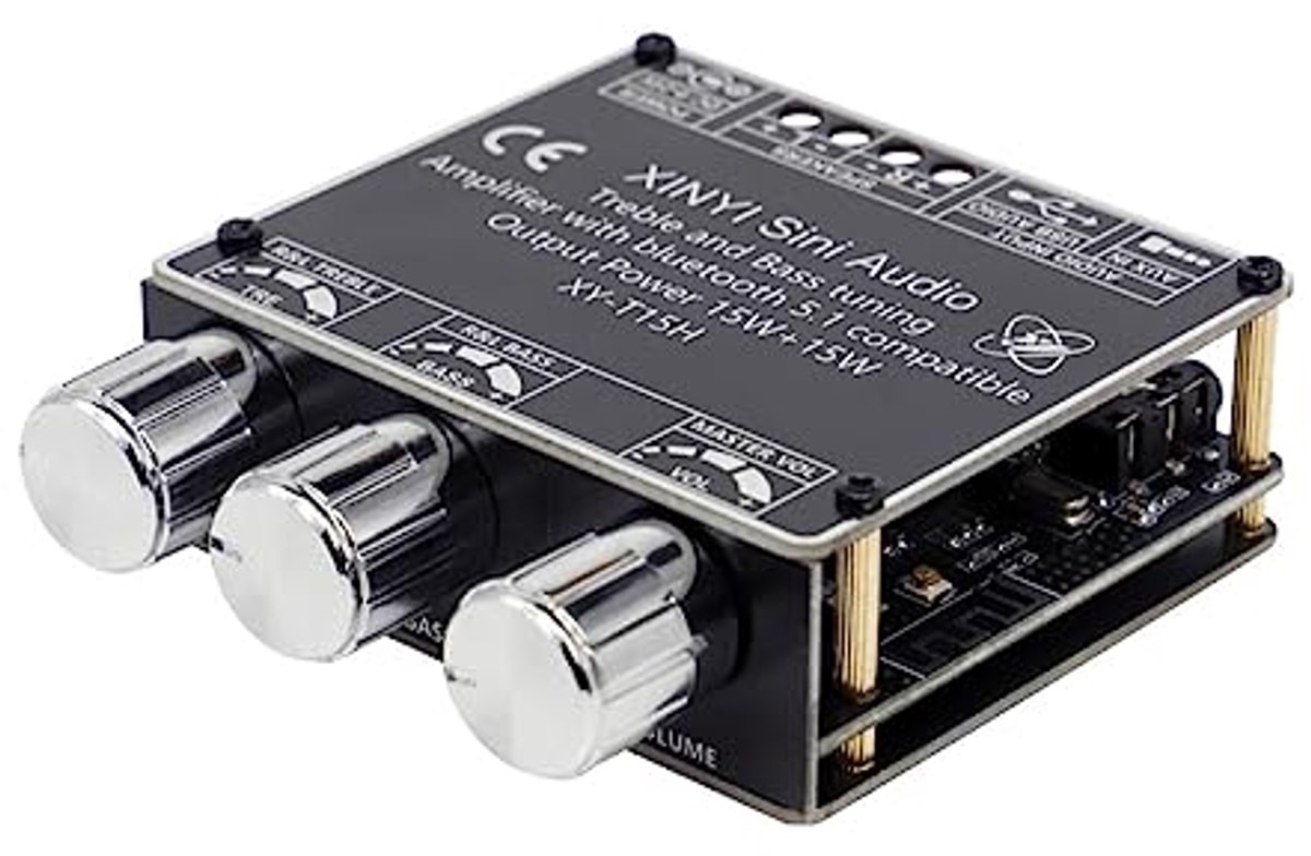 Bluetooth Digitale Versterker 2.0 Stereo Module met Hoge en Lage Bass Aanpassingen