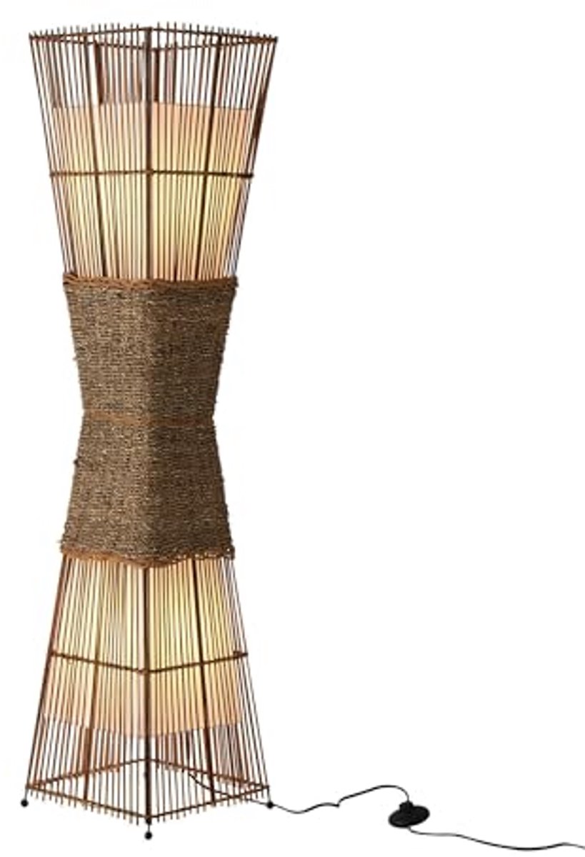 Bamboe staande lamp Ø30CM - Stijlvolle verlichting voor elk interieur