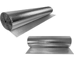 Thermische Reflecterende Folie voor Verwarming en Isolatie - 1x10m Dubbele Aluminium Voor Radiatoren, Vloer, Muur, Dak en Raam