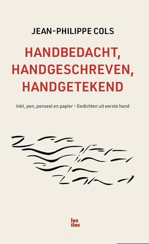 Couverture de livre avec le titre 'HANDBEDACHT, HANDGESCHREVEN, HANDGETEKEND' et une illustration de lignes noires.