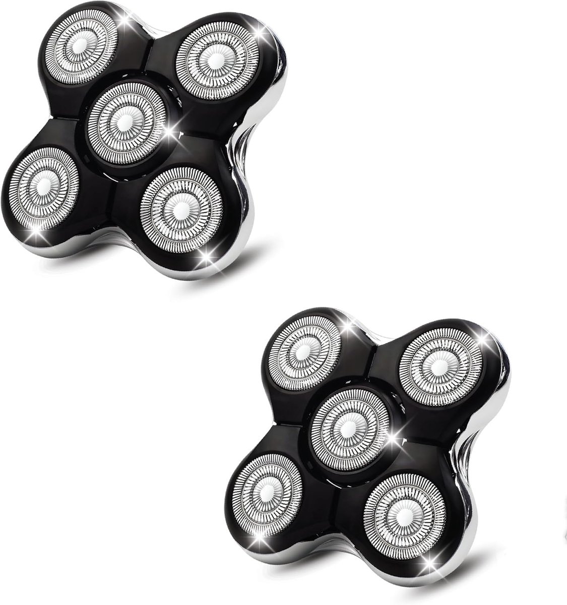 2pcs Scheerkoppen Compatibel met Remington Balder RX5/XR7000/XR1500 - 5 Dubbele Track Koppen voor Vervangende Scheerkoppen voor Remington Scheerapparaat