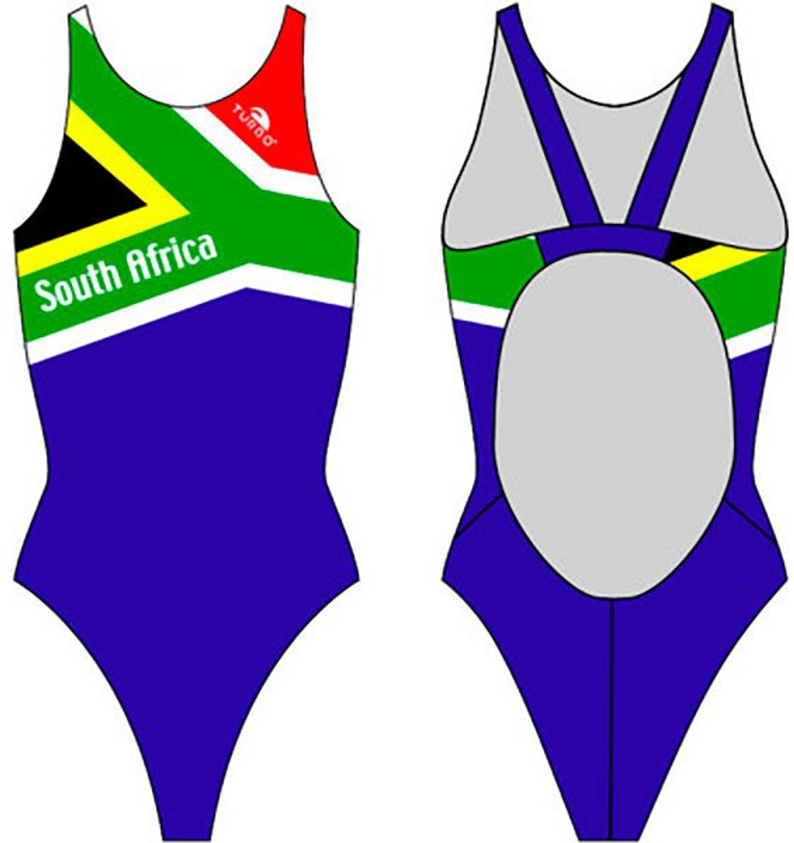 Turbo South Africa Pro Resist Zwemkleding Blauw M Vrouw Green / Black