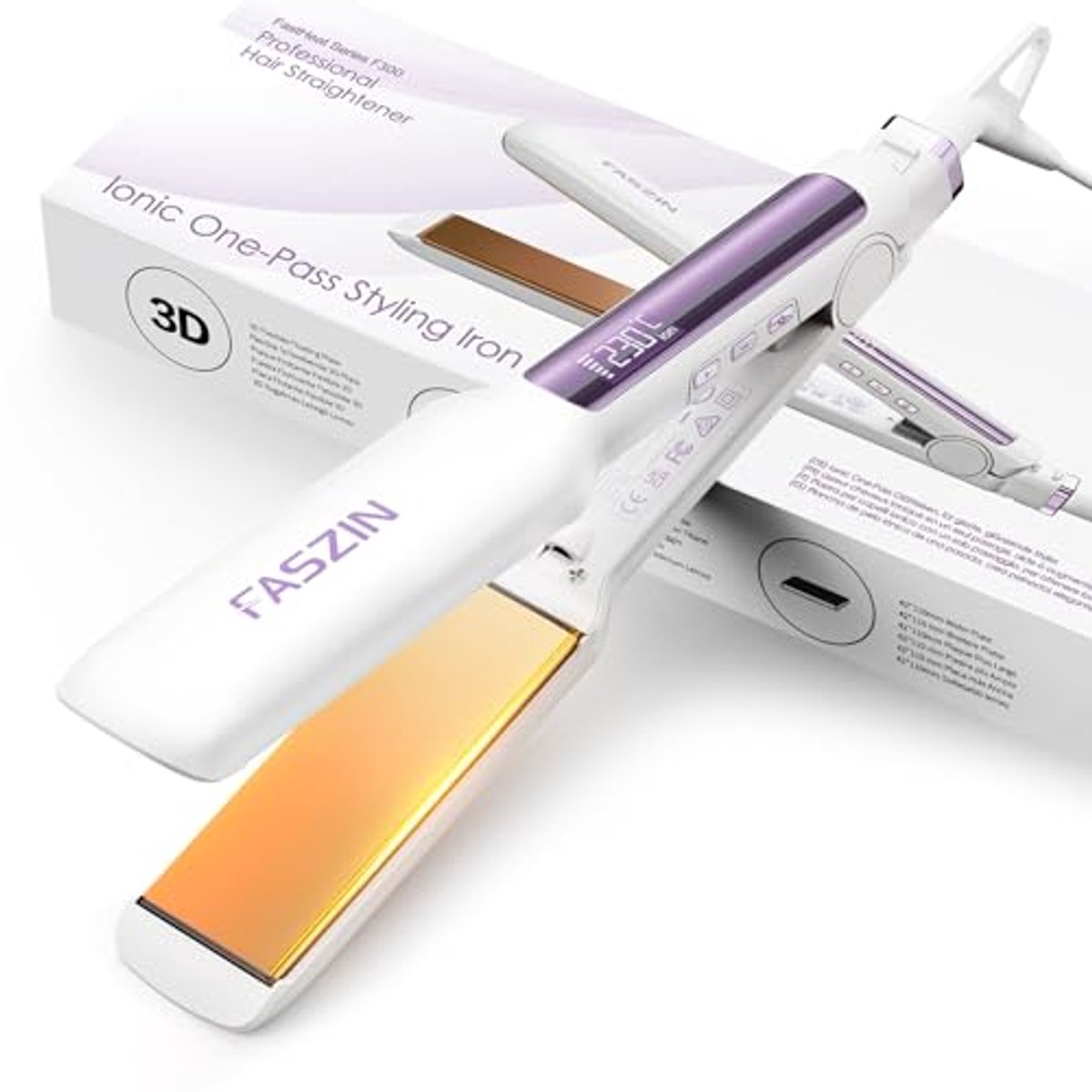 Professionele Titanium Stijltang met 11 Temperatuurinstellingen en Snelle Opwarming