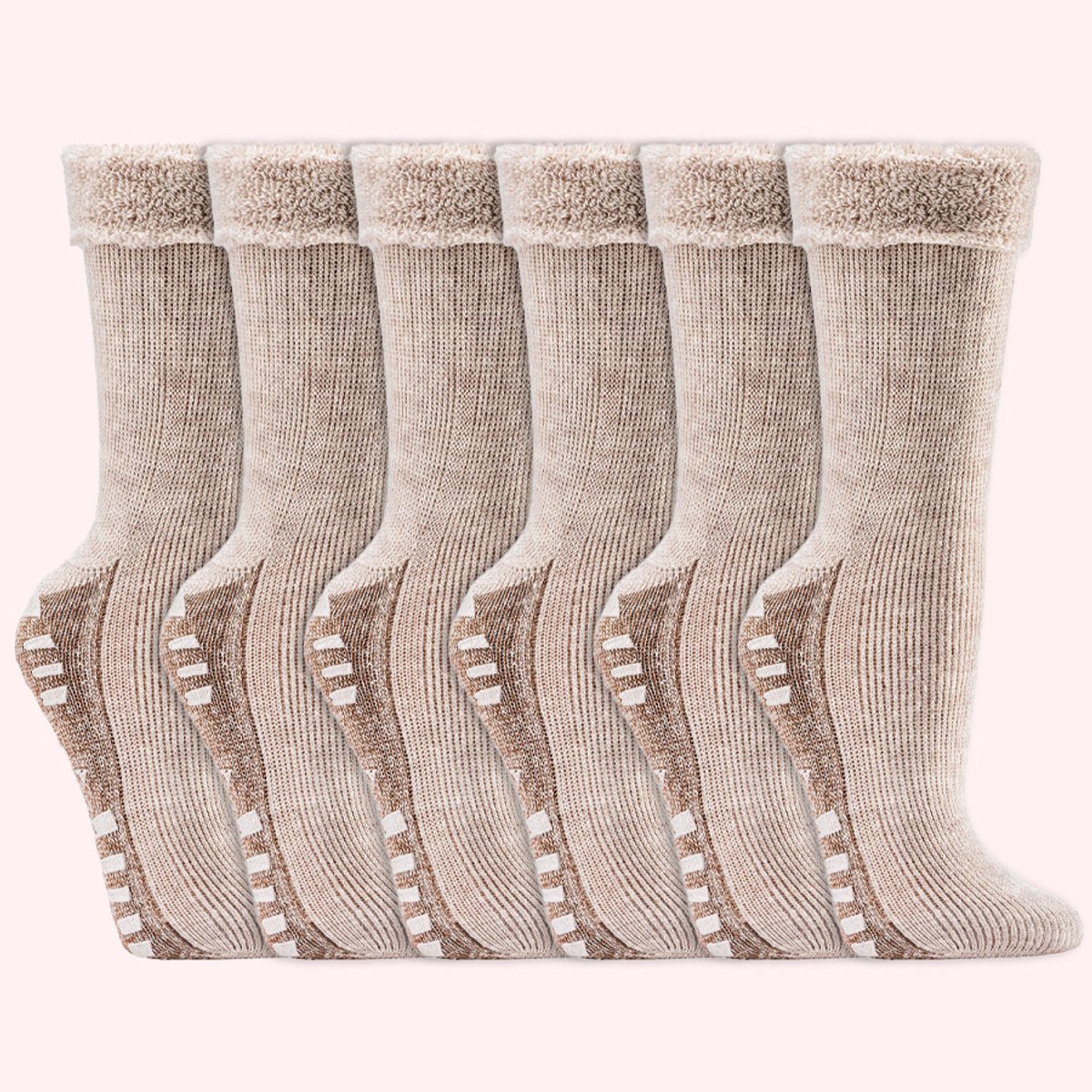 Huissokken met anti-slip 10% Alpacawol Dames en Heren Zwart