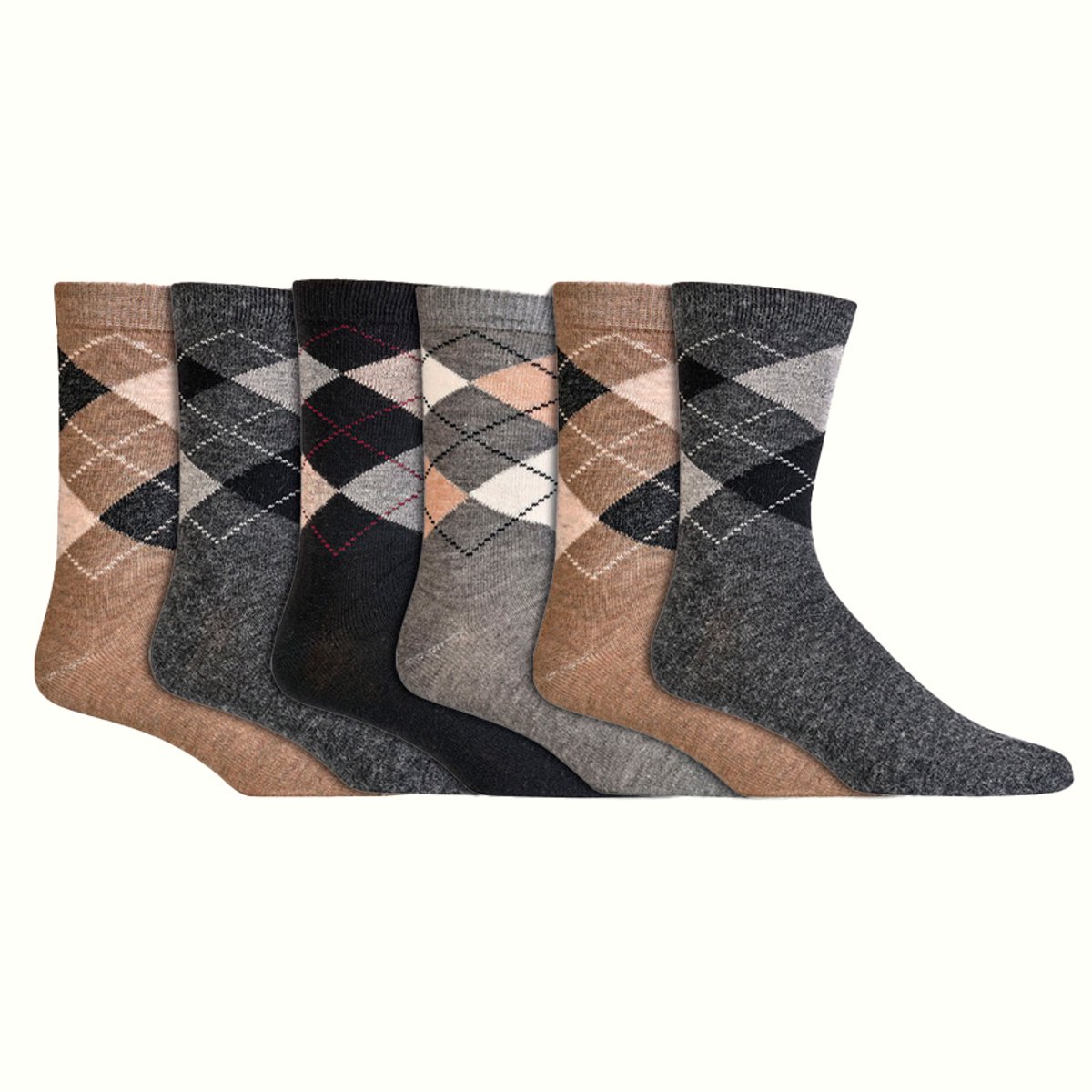Damessokken | herensokken | met alpacawol | per 6 paar | diverse kleuren | maten 35-46