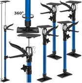 tectake® Deurspanner - Bouwstempel - 50 - 115 cm - Telescopische Steun - Traploos Verstelbaar - Eenvoudig in Gebruik - Diverse Modellen - (Set van 4 Blauw | Nr. 402613)
