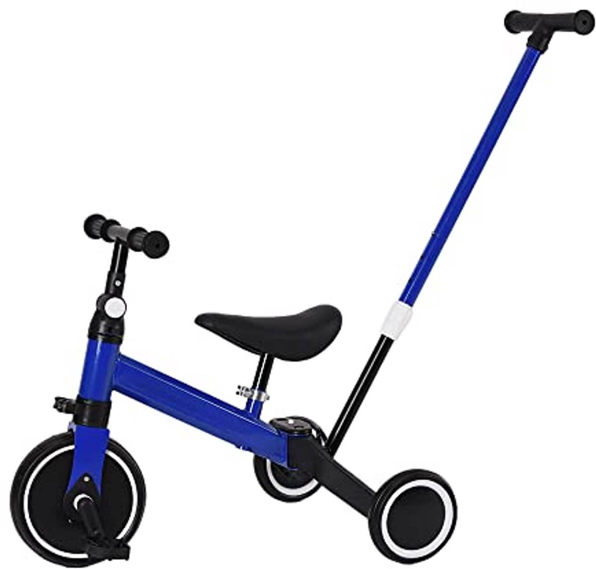 3-in-1 Loopfiets en Driewieler voor Kinderen van 1,5 tot 5 Jaar - Duurzaam en Comfortabel in Blauw