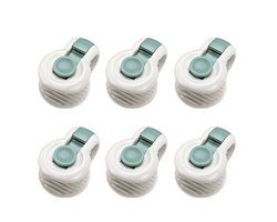 QTTVBTNA - Dekbed clips - Stevige Dekbed clips - Bevestigers voor dekbed en dekbedovertrek - ABS - Veilig & Naaldloos - Groen - 6 stuks