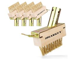 Professionele voegenborstel set, 5-delige voegenkrabber en onkruidborstel voor terras en bestrating