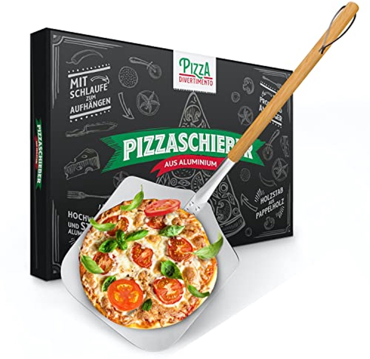 Pizza Schep - Roestvrij Aluminium Keukenaccessoire voor Pizzabakken - 83 cm