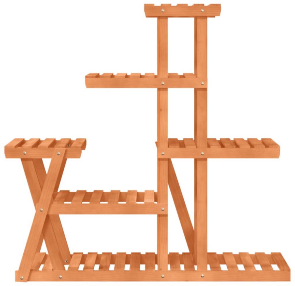 Plantenstandaard 95x25x96 cm massief vurenhout