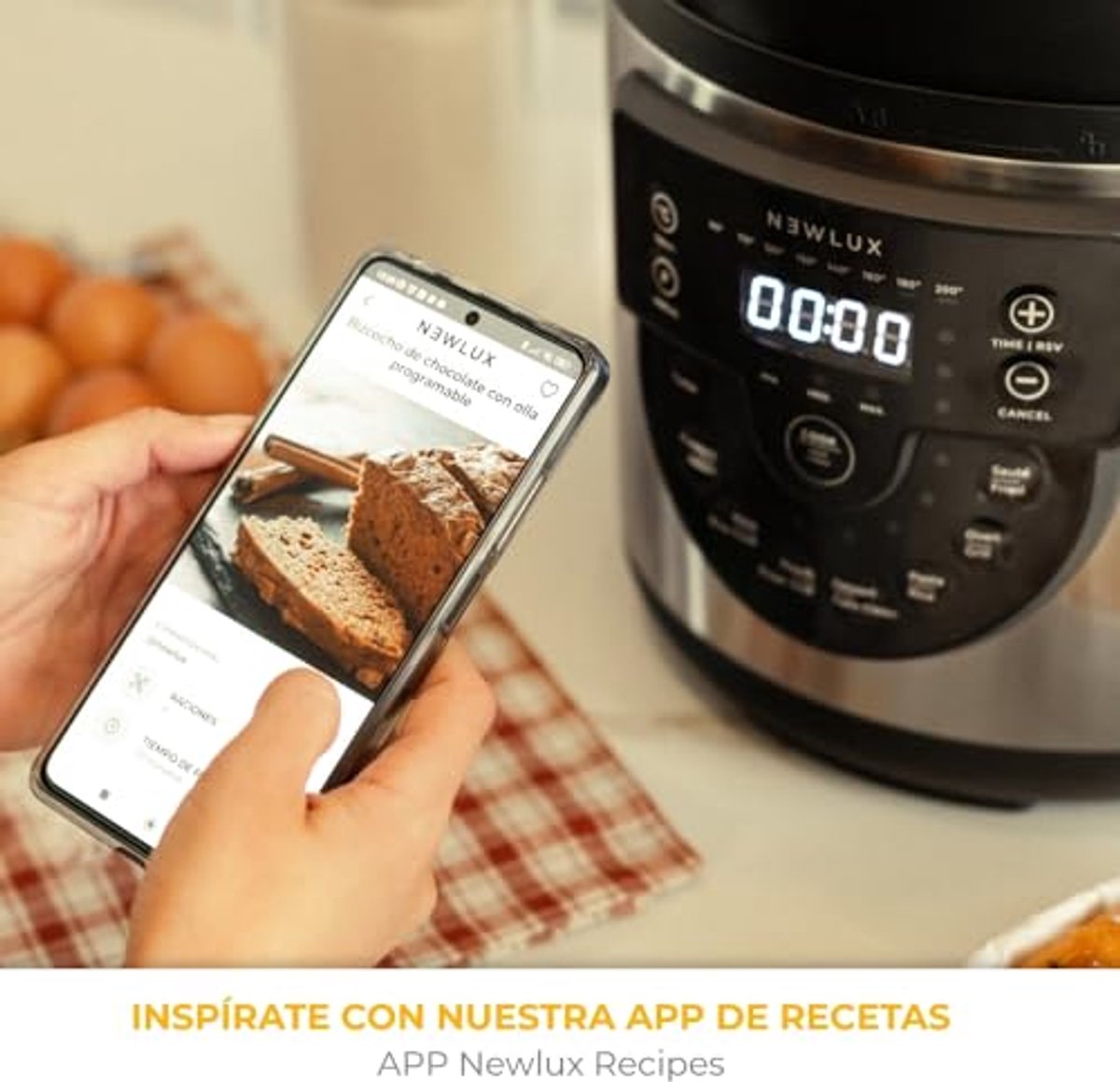 Afbeelding 3 van Programmeerbare Elektrische Slowcooker 6L - Multifunctionele Keukenapparaat met 15 Functies