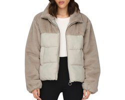 ONLY - ONLWANJA FUR PUFFER MIX JACKET NOOS OTW Dames Jas