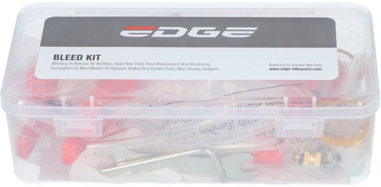 Fiets Ontluchtingsset schijfrem Edge Luxe - met metalen adapterset van Edge — afbeelding 5