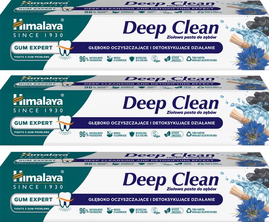 Vg Toothpaste Himalaya Gum Expert Deep Clean Herbal Toothpaste - 75ml x 3 (Value Pack ...
