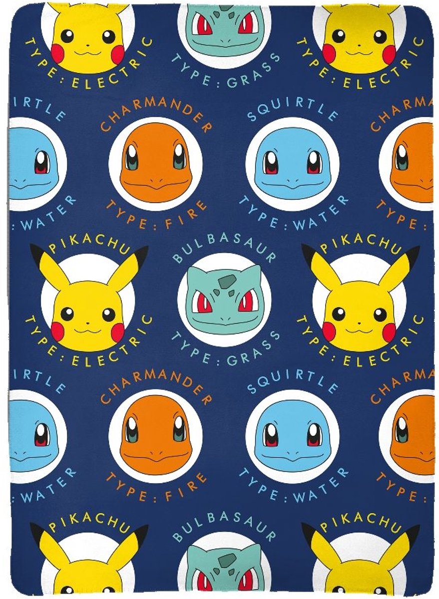 Pokémon Deken - Fleecedeken - 100x140 cm