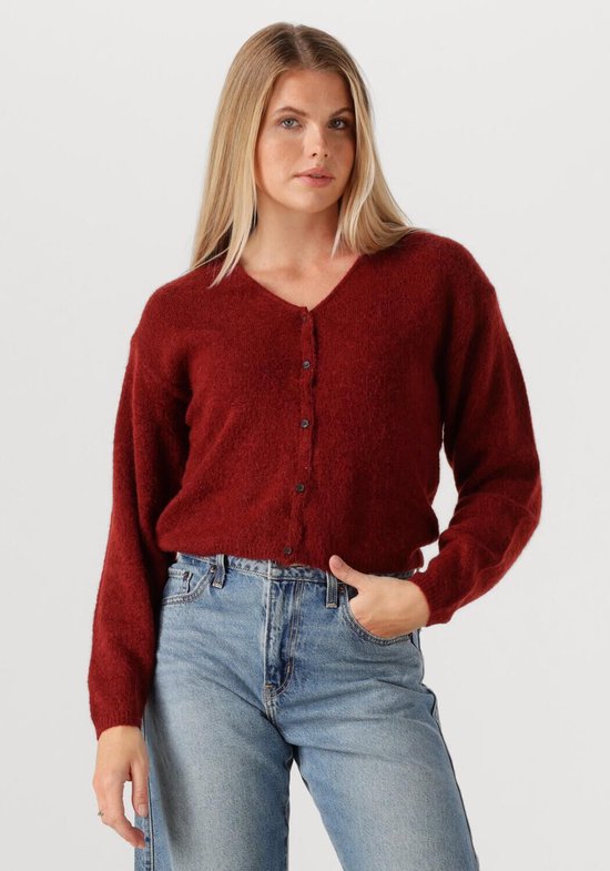 MSCH Copenhagen Mschmilania Hope Cardigan Pulls et Gilets Femme - Pull - Sweat à capuche - Cardigan - Bordeaux - Taille S/ M