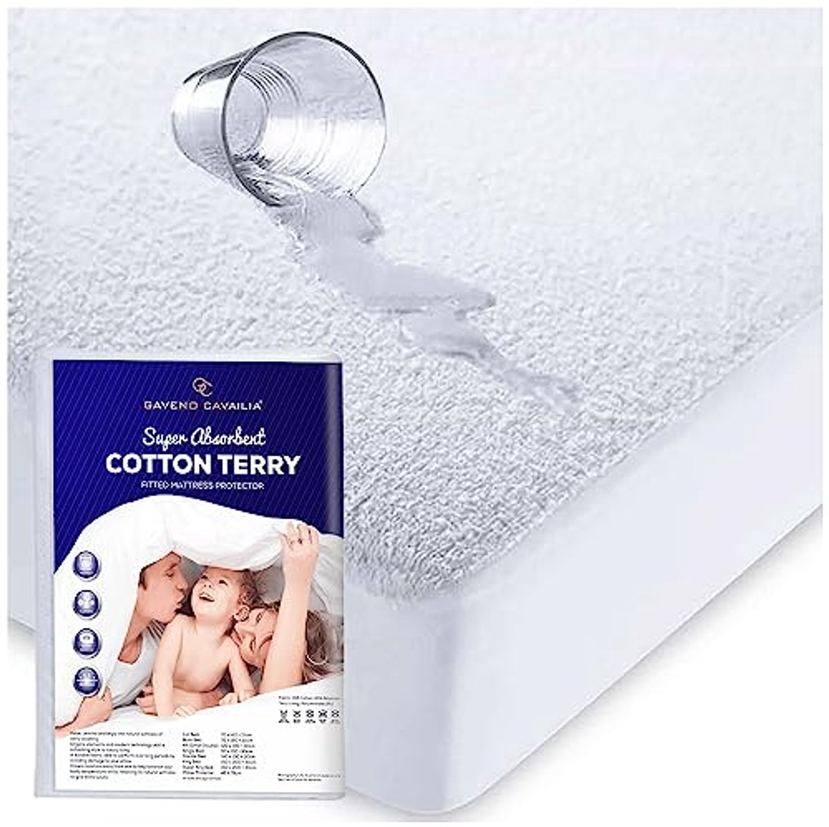 Waterdichte en Anti-Allergische Matrasbeschermer voor Dubbel Bed - 140 x 190 cm
