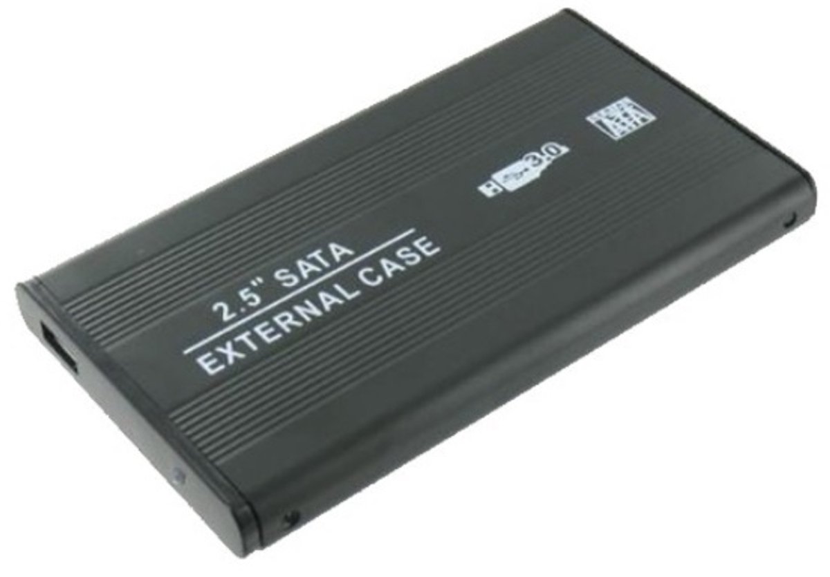 HDD behuizing voor 2.5'' SATA HDD/SSD - USB3.0 / zwart