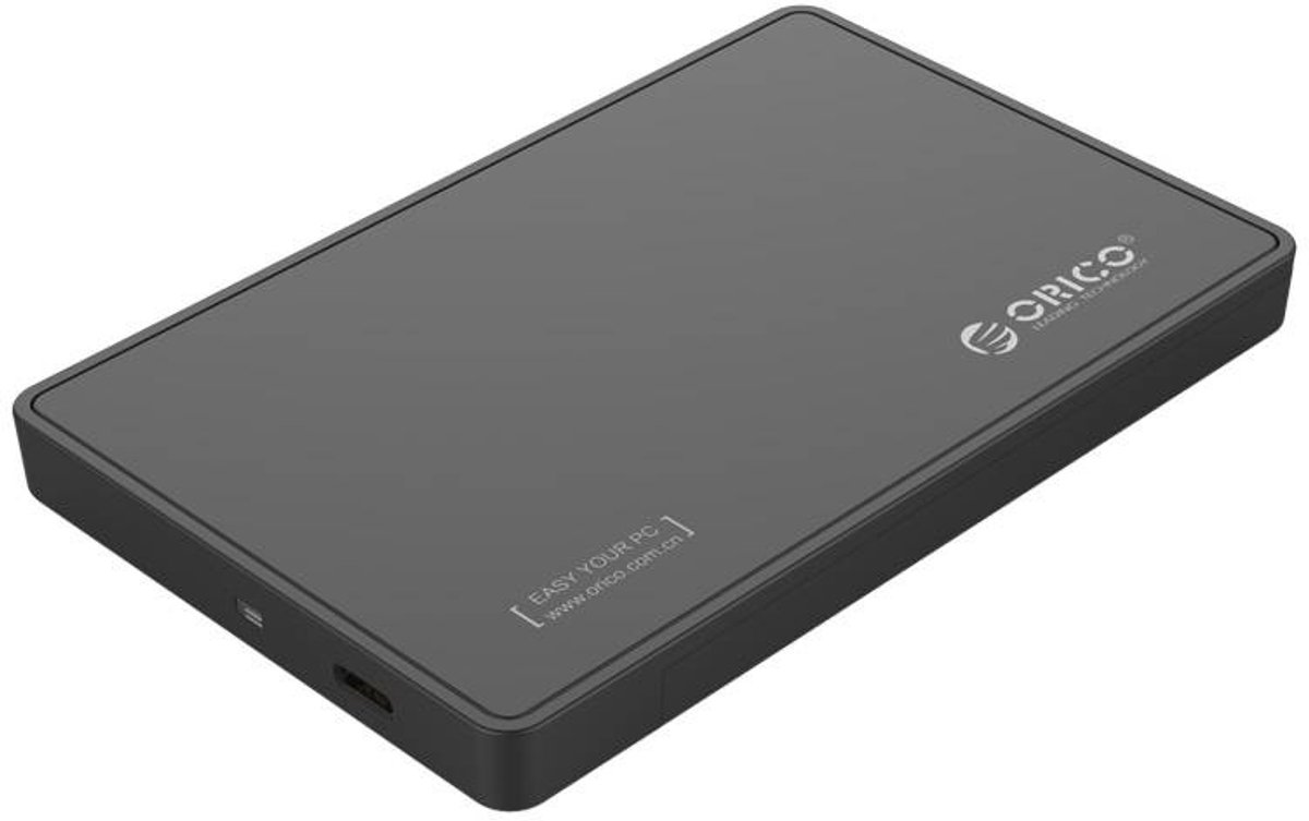 Orico - 2.5 Inch USB 3.0 Type-C Harde Schijfbehuizing SATA HDD/SSD - UASP 6Gbps, Draagbaar - Zwart