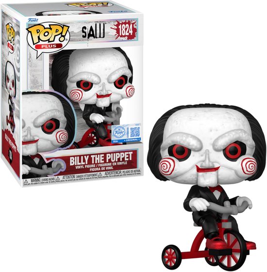 Funko POP! - Plus: Saw - Billy The Puppet on Tricycle #1824 - Exclusive Edition