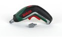 Bosch Ixolino II speelgoed schroevendraaier in groen, zwart en rood, met een losse grijze bit.