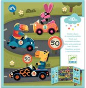 5 stuks herbruikbaar stickerboek voor kinderen - 3D stickers dieren