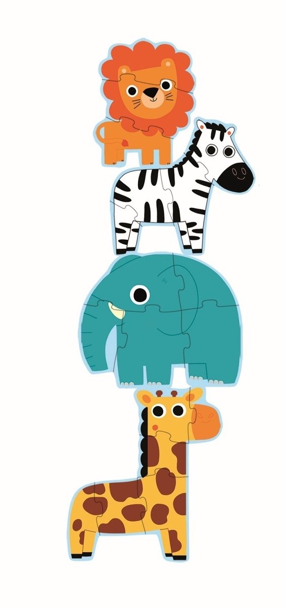Djeco Puzzel Diertjes uit de Zoo - 4 legpuzzels - Vanaf 2 jaar van Merkloos — afbeelding 4