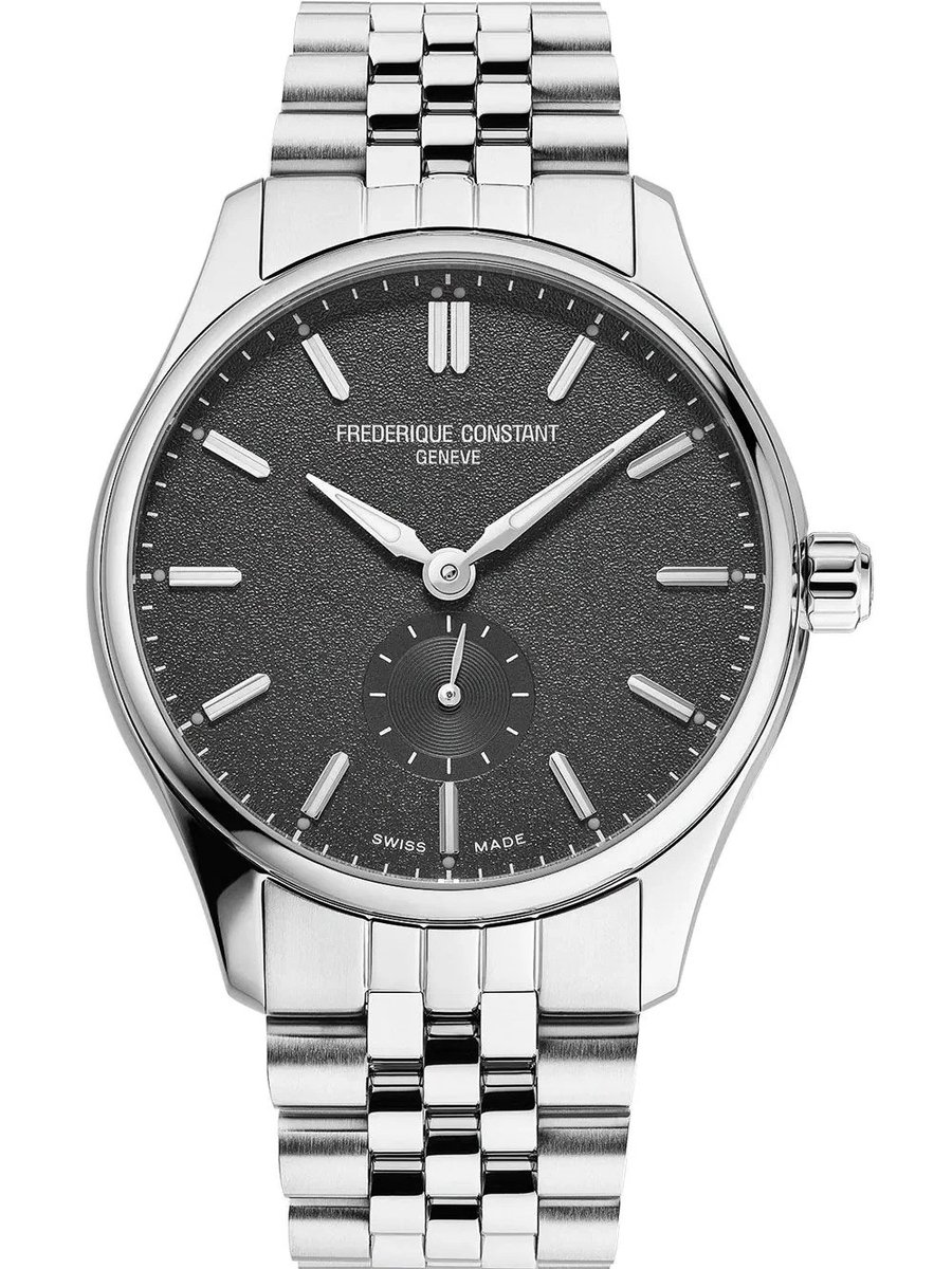 Frédérique Constant Classics Index Small Seconds FC-530G3B6B Horloge - Staal - Zilverkleurig - Ø 38 mm