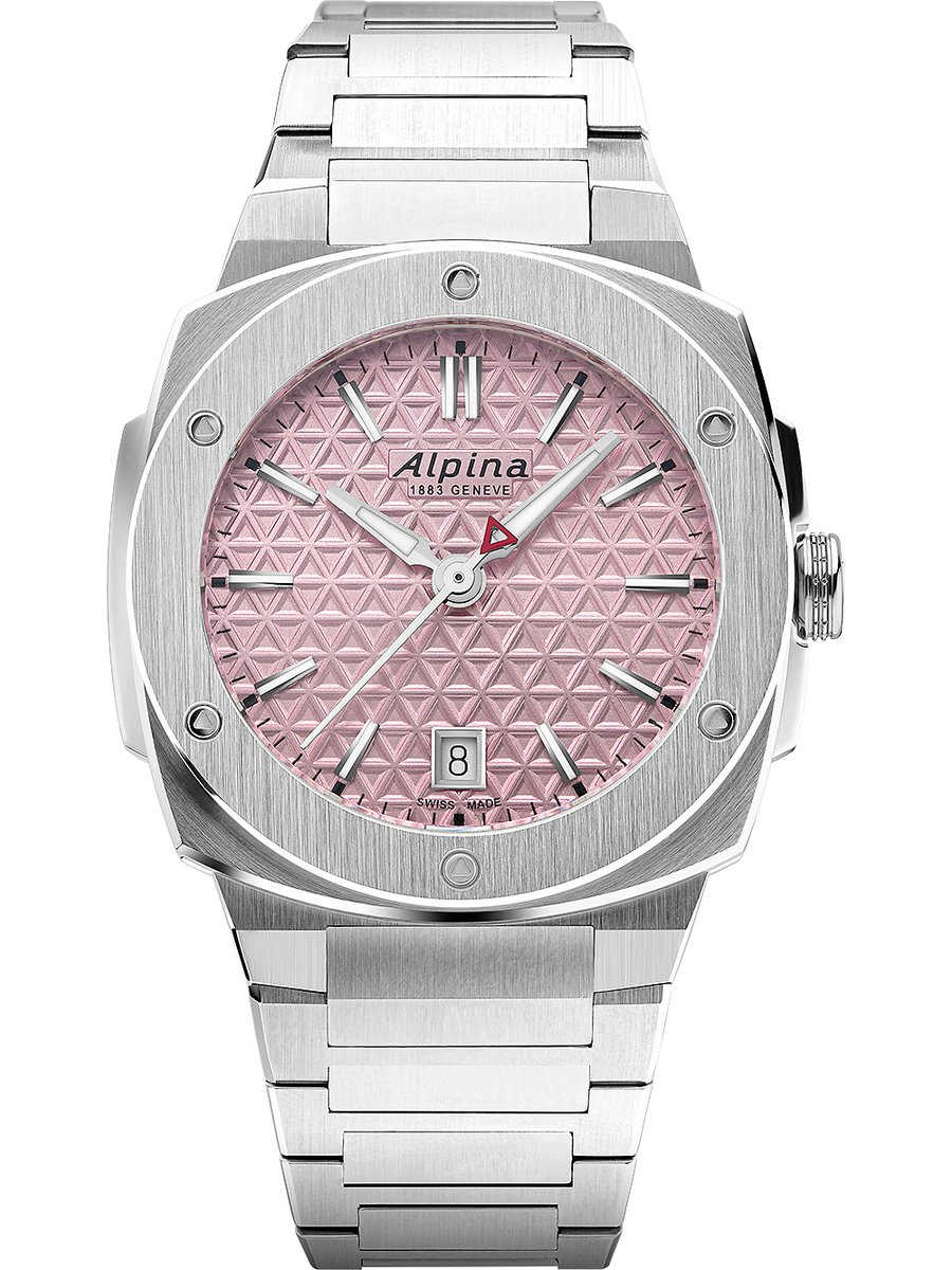 Alpina Alpiner Extreme AL-220PI2AE6B Horloge - Staal - Zilverkleurig - Ø 34 mm