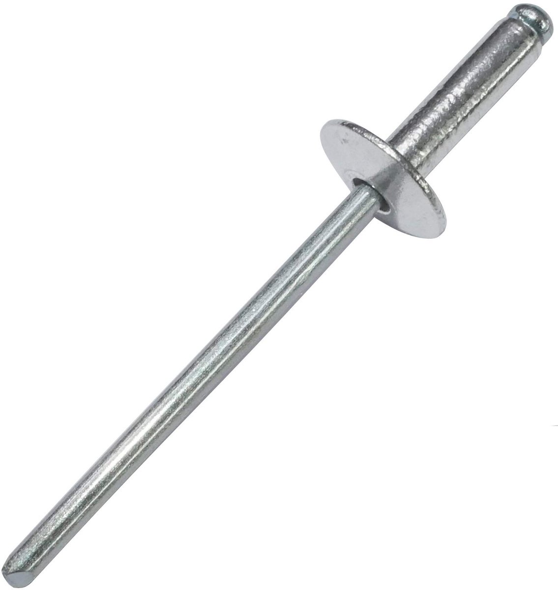 C48263 - Set van 100 Blindmoeren Ã˜3.2x12 mm met Brede Kop 10 mm - DIN 7337 C - Aluminium/staal