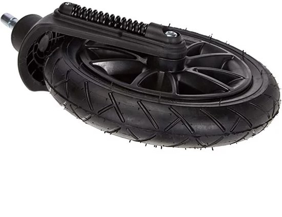 Kinderkraft Voorwiel voor Kinderwagen Moov - 12″ / 29 cm - Zwart, Origineel Vervangingsonderdeel, Lichtgewicht & Duurzaam van Kinderkraft — afbeelding 3