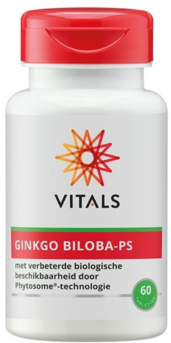 Vitals - Ginkgo Biloba Ps 480 mg - 2 x 60 tabletten - Voordeelverpakking
