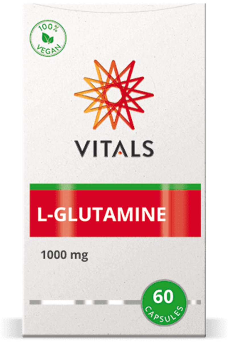 Vitals - L-glutamine 1000 mg - 2 x 60 capsules - Voordeelverpakking
