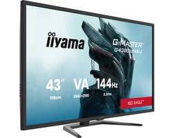 iiyama G-Master G4380UHSU-B2 Red Eagle - 43 inch - 4K - IPS - 144 Hz - HDMI 2.1 - HDR 400