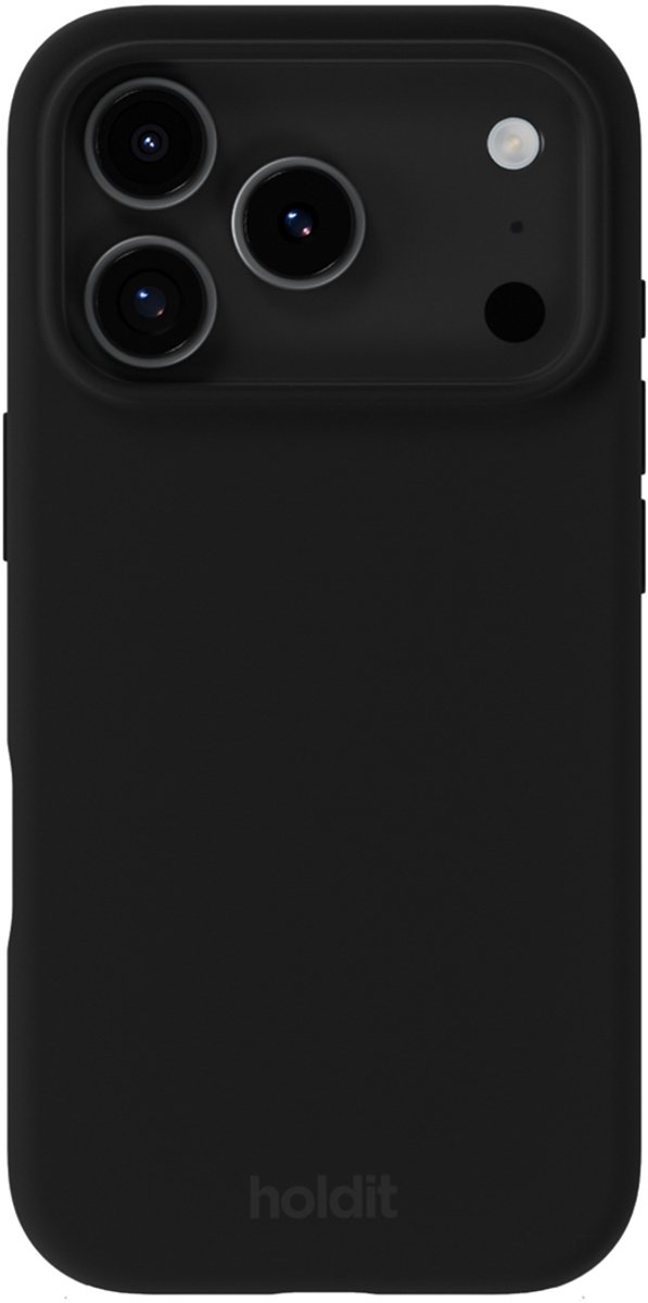 Holdit Silicone Case geschikt voor Apple iPhone 17 Pro Max - Zwart