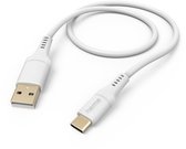 Hama USB-A naar USB-C kabel, wit, 150cm.