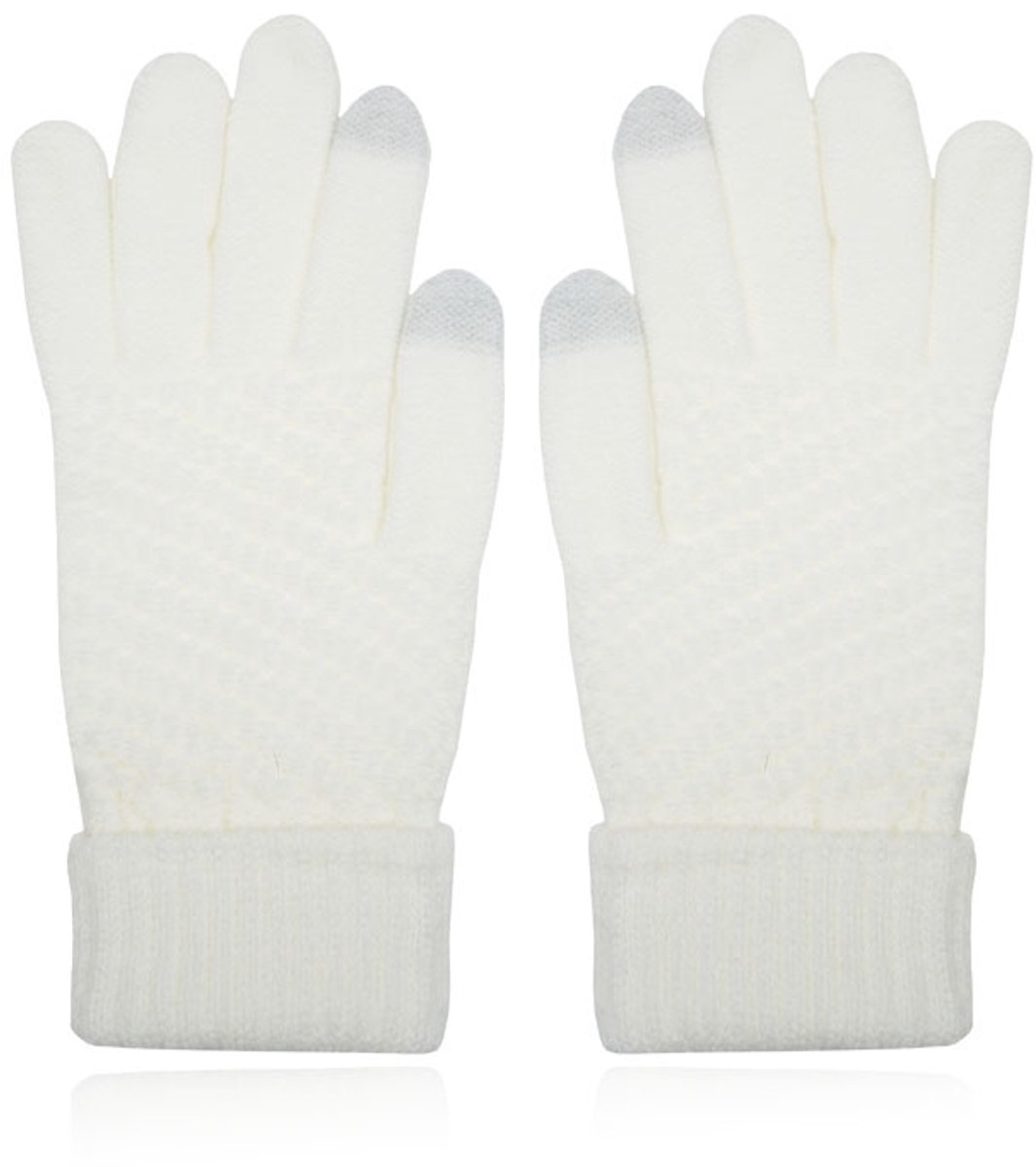 LGT JWLS Dames Touchscreen Handschoenen in Wit