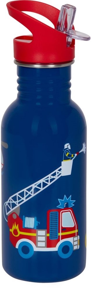 Brandweer grote RVS drinkfles / drinkbeker - Die spiegelburg serie Later als ik groot ben ...