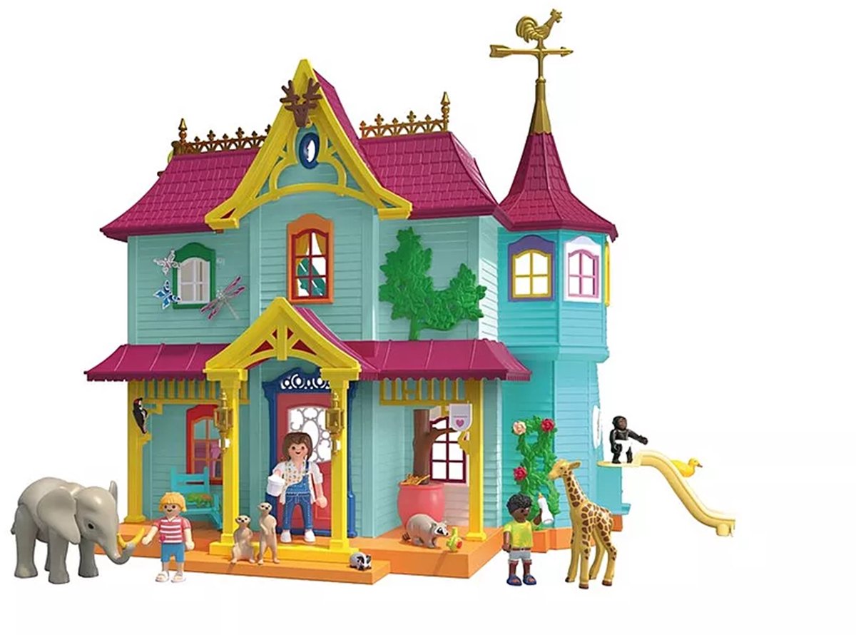 PLAYMOBIL Animals & Friends: Colourful Animal Mansion - 71852 — afbeelding 3