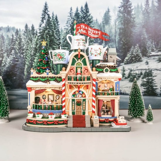 Lemax - Tea with Mrs Claus - Met Licht, Geluid, Beweging en Rook