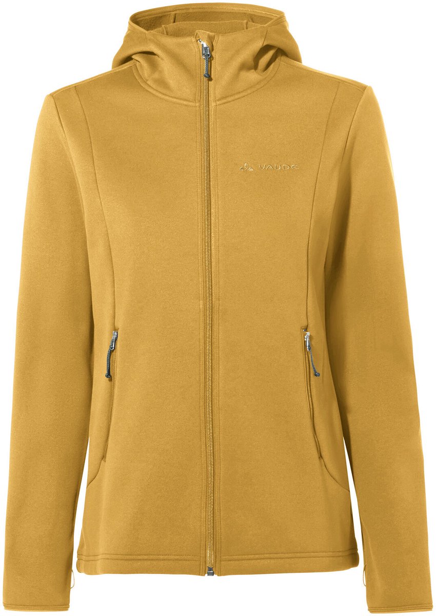 VAUDE Idris fleece hoody fleecejas dames outdoor sportjasjes niet waterdicht niet winddicht fleece capuchon regular fit Savana