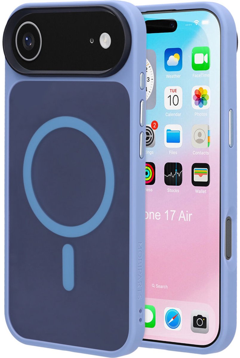 Mobiparts hoesje geschikt voor Apple iPhone Air - Hardcover - MagSafe - Blauw