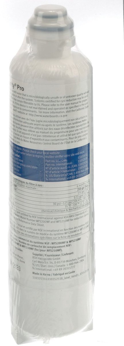Bosch Siemens 11032518 Waterfilter — afbeelding 2